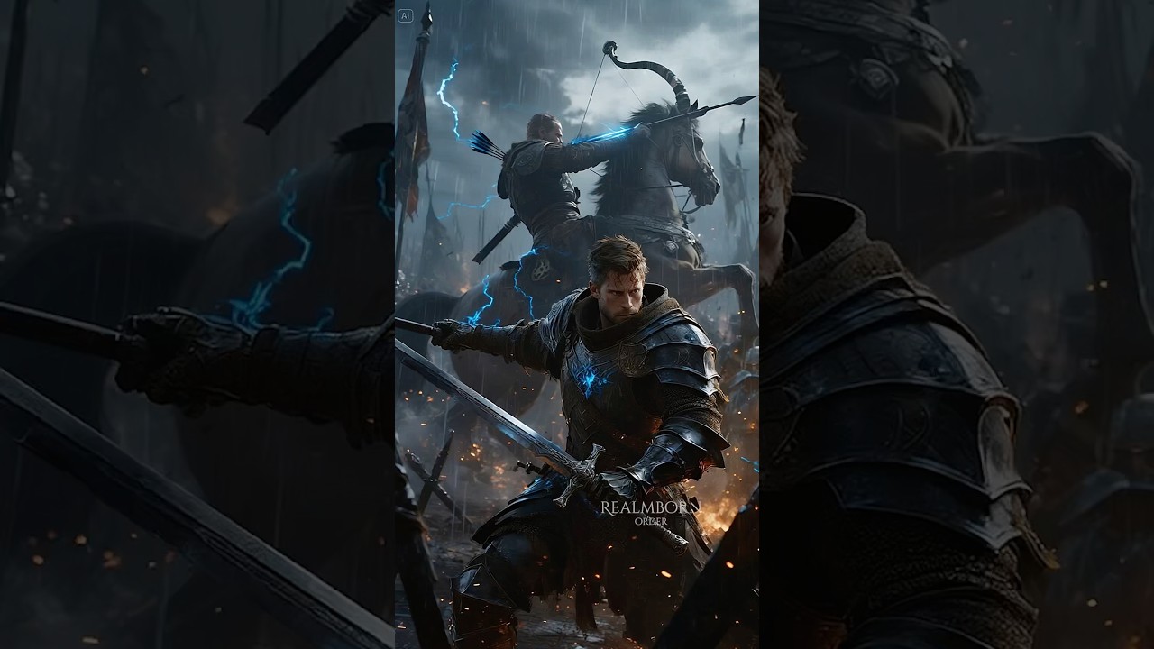 “One rides, one stands — both bound by the same war.” #knight #aiart #midjourney