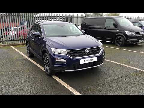 Volkswagen T-Roc United 1.0TSI 115PS Atlantic Blue New Car | Wrexham Volkswagen