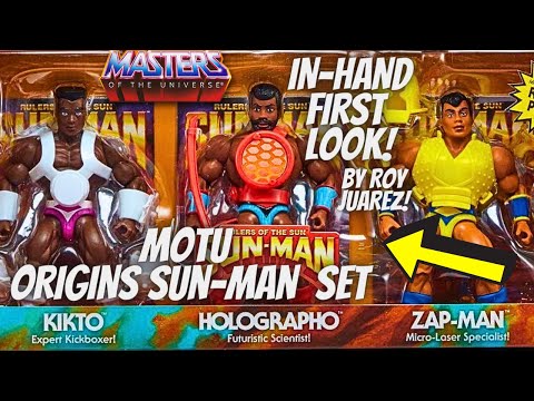 Masters Of The Universe Origins Kikto, Holographo & Zap-Man 3-Pack In-Hand First Look By Roy Juarez!