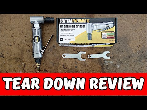 Harbor Freight Die Grinder Review Tear Down 62439 Rear Exhaust