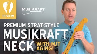 Video thumbnail for MusiKraft Neck Review with MJT Aging - Perfect for your partscaster! by Steve Guitar