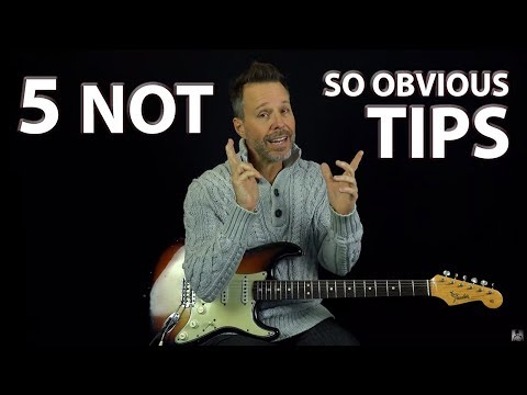 5 Not So Obvious Tips From an Experienced Guitar Player Video