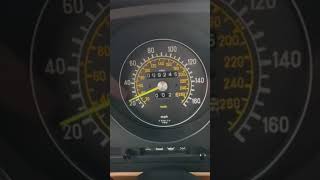 1989 Mercedes-Benz 560SL Live Odometer Reading