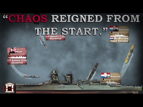 2 Japanese Destroyers Fight A Large Allied Squadron: Battle of Badung Strait, 1942 (Documentary)