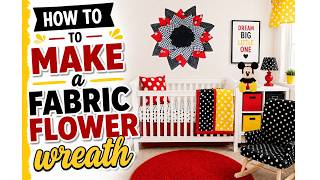 How to Make a Fabric Flower Wreath | Easy DIY on the UITC Small Board#WREATH #DIY