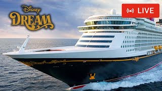 SHIPS TV - Disney Dream 3 more ships Departing Port of Southampton (LIVE)