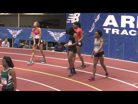 Girls 60m Hurdles EE Prelim Heat 5 - New Balance Nationals Indoor 2014