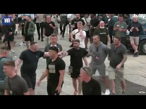 Porto: Football fans clash and fight before Champions League final