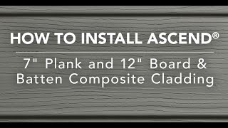 Installing ASCEND® Composite Cladding