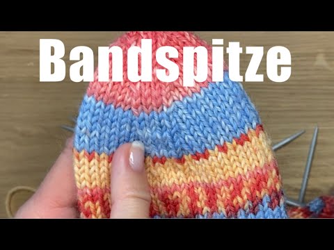 Socke mit Bandspitze leicht gestrickt -Socken-Ende mit nützlichen Tipps @maren2023