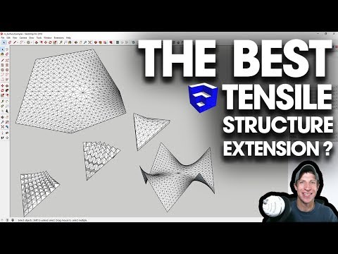 THE BEST TENSILE STRUCTURE EXTENSION for SketchUp? Checking Out nz_Surface!