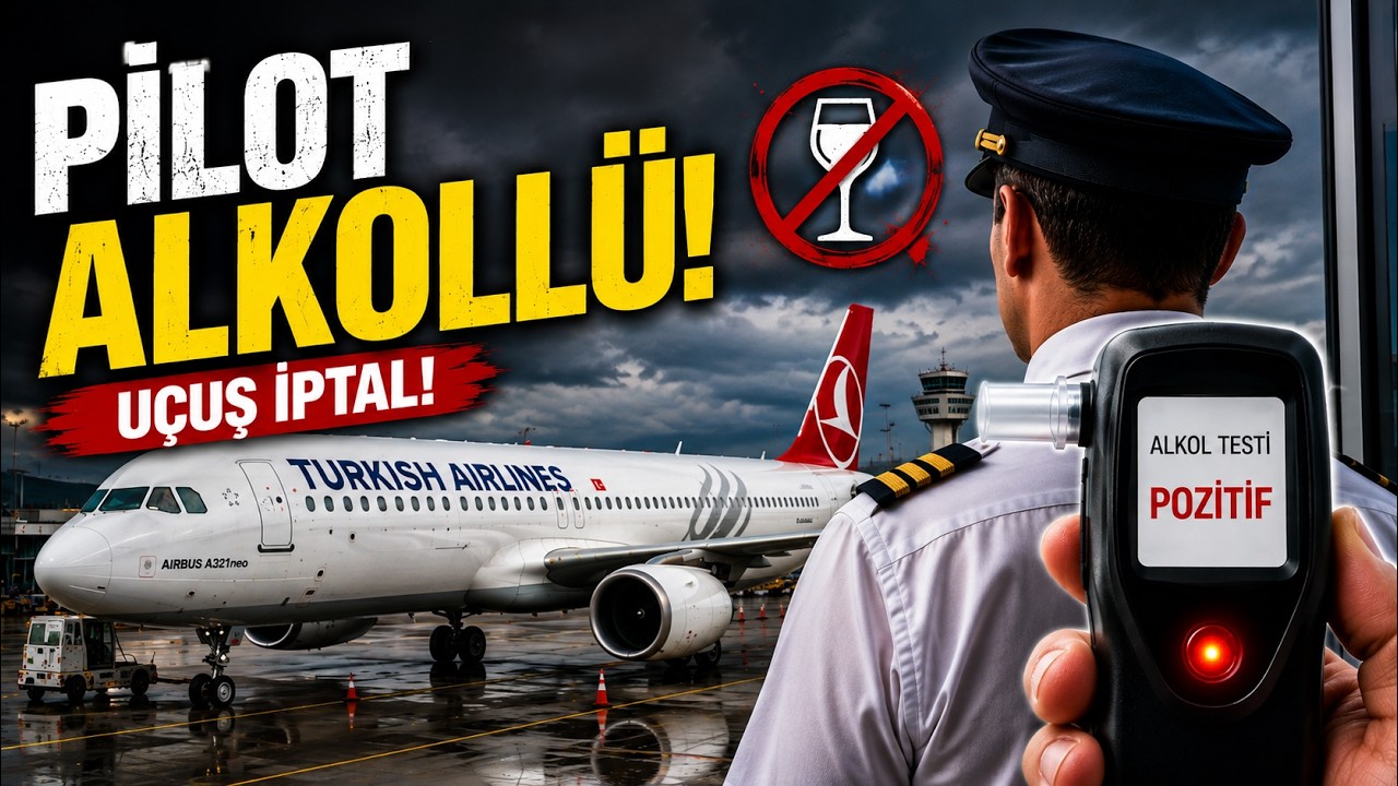 THY PİLOTU ALKOLLÜ ÇIKTI! BRÜKSEL-İSTANBUL SEFERİ İPTAL EDİLDİ!