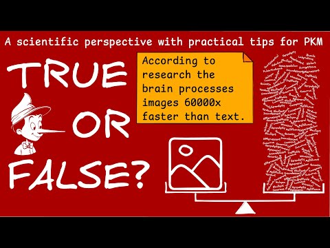 Debunking Visual Myths: What science says and how to leverage it for better PKM