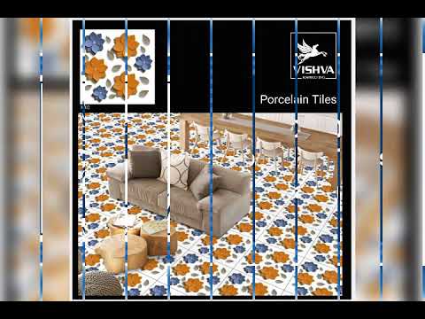 Digital porcelain floor tile, thickness: 10mm, size: 600x600...