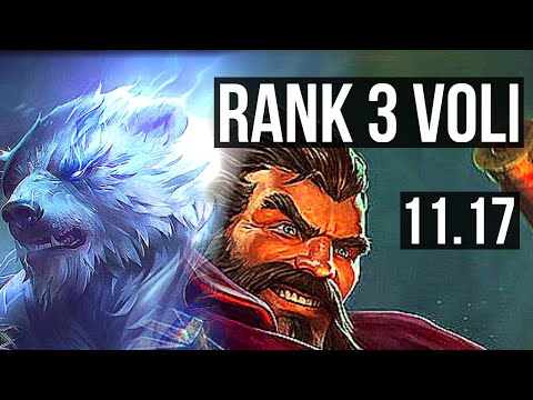 VOLIBEAR vs GRAVES (JUNGLE) | Rank 3 Voli, 3/1/12 | TR Grandmaster | v11.17