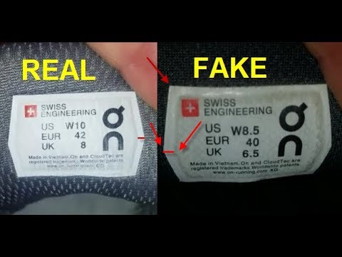 Real vs Fake ON sneakers. How to spot counterfeit ON Switzerland