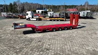 Mega 4 axle low floor 18.600 m, container locks DMC 66 T On stock !!! 低床セミトレーラ販売用 - 画像 6 | Autoline JP 新しいMega 4 axle low floor 18.600 m, container locks DMC 66 T On stock !!! 低床セミトレーラ | 画像 6 - Autoline