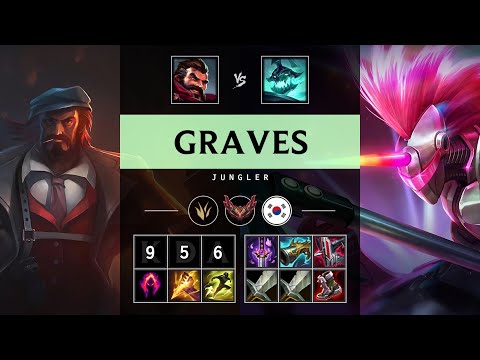 Graves Jungle vs Hecarim - KR Grandmaster Patch 25.09