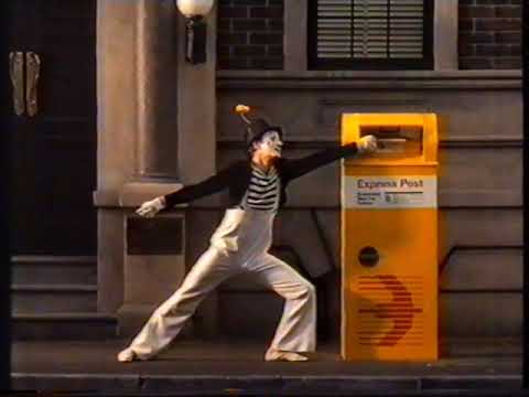 Australia Post (Express Post - Mime) - 1993 Australian TV Commercial