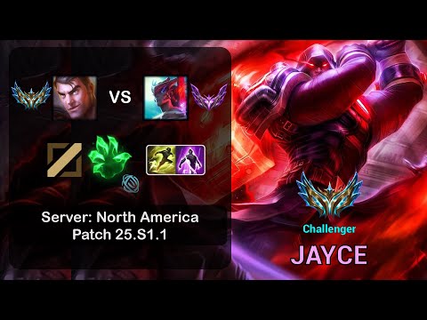 Jayce Mid vs Yone - NA Challenger - Patch 25.S1.1