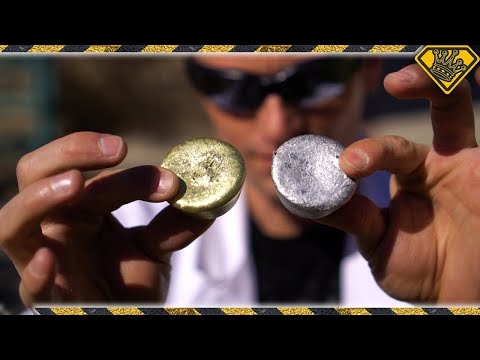Mixing Molten Aluminum With Molten Brass | How To Use Mini Metal Foundry For Mixing Metals Video