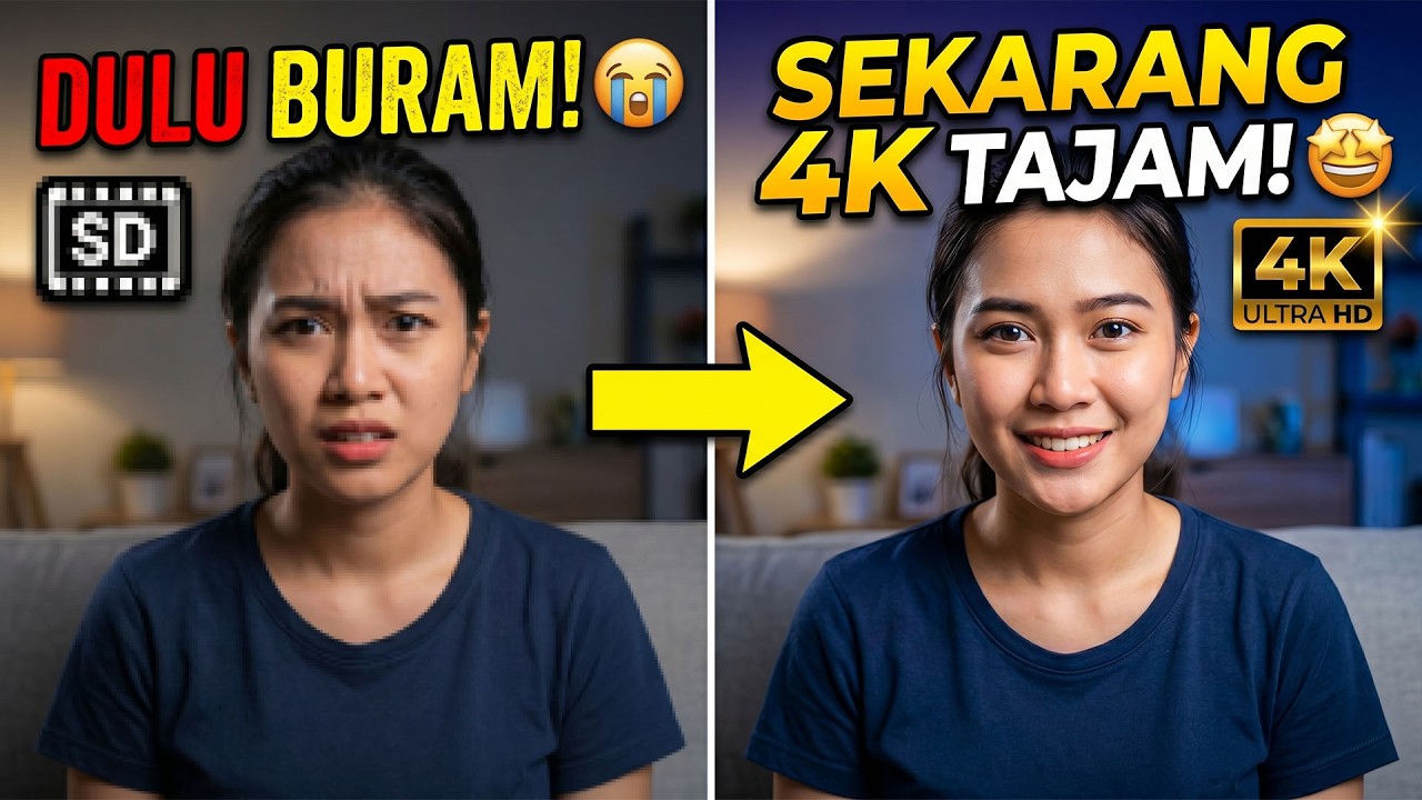 HANYA SEKALI KLIK! Cara Meningkatkan Kualitas Video ke 4K di Windows