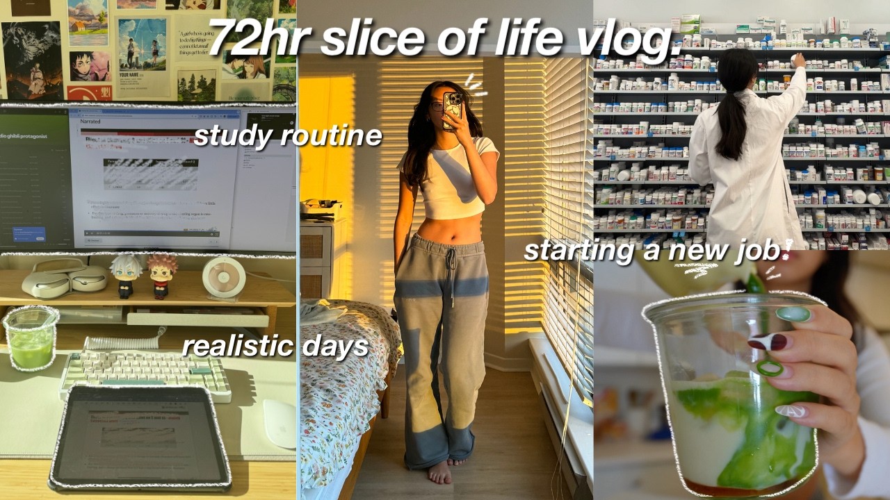 slice of life 💊 REALISTIC & PRODUCTIVE days in my life: back to pharmacy, studying & PR hauls