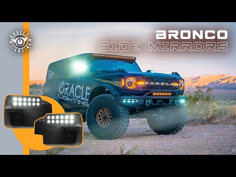FORD BRONCO Off-Road LED Side Mirror Ditch Light DIY Installation by ORACLE Lighting