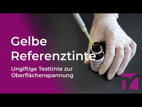 Referenztinte Gelb – Ungiftige Testtinte zur Oberflächenspannung | Tantec Deutschland