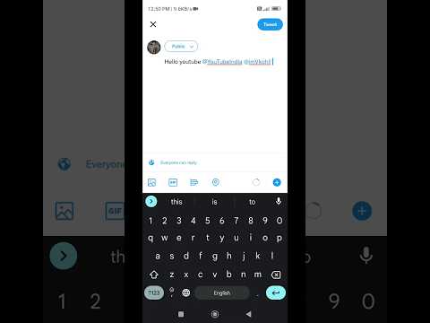 twitter me tag kaise kare//how to tag someone in twitter post #shorts