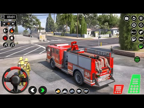 🔥 Fire Truck Simulator 3D – Real Firefighter Rescue Mission Gameplay (Android)