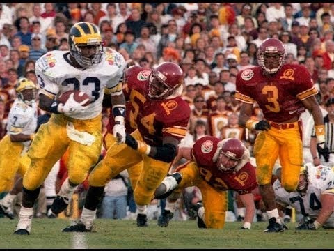 1989 Rose Bowl | Michigan Vs. USC (Michigan Highlights)