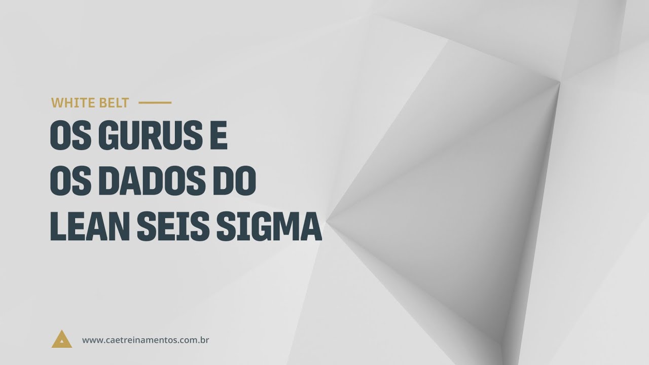 [Novo Curso White Belt] Aula 08 - Os gurus e os dados do Lean Seis Sigma