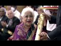 President Kovind Presents Padma Shri To Smt Sankaramanchi Janaki For Art