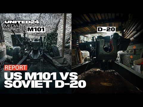 US-American M101 vs. Soviet D-20. What works better? War in Ukraine, Artillery Battles