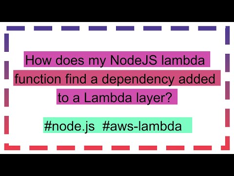How Does My Nodejs Lambda Function Find A Dependency Added To A Lambda Layer