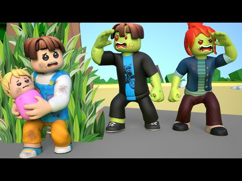 ROBLOX Brookhaven 🏡RP: Poor Child and Little Sister Escape From Zombie Parents | Roblox Jack