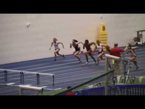 Women Pentathlon 60m Hurdles Section 1 MWC Indoor T&F Champs 2014