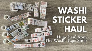 HUGE Washi Sticker Haul | The Washi Tape Shop #unboxing