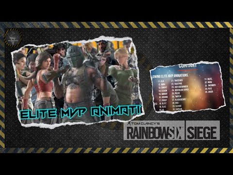 R6 Elite Skins (Legendary Uniforms) Including Kali Elite - All 35 MVP Animations - R6