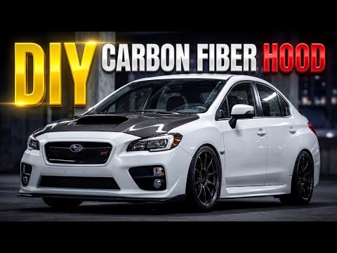 DIY - HOW TO MAKE CARBON FIBER HOOD - SUBARU IMPREZA WRX STI
