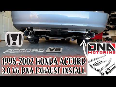 1998-2002 Honda Accord Exhaust Upgrade 3.0 V6 DNA Motoring Install How-To