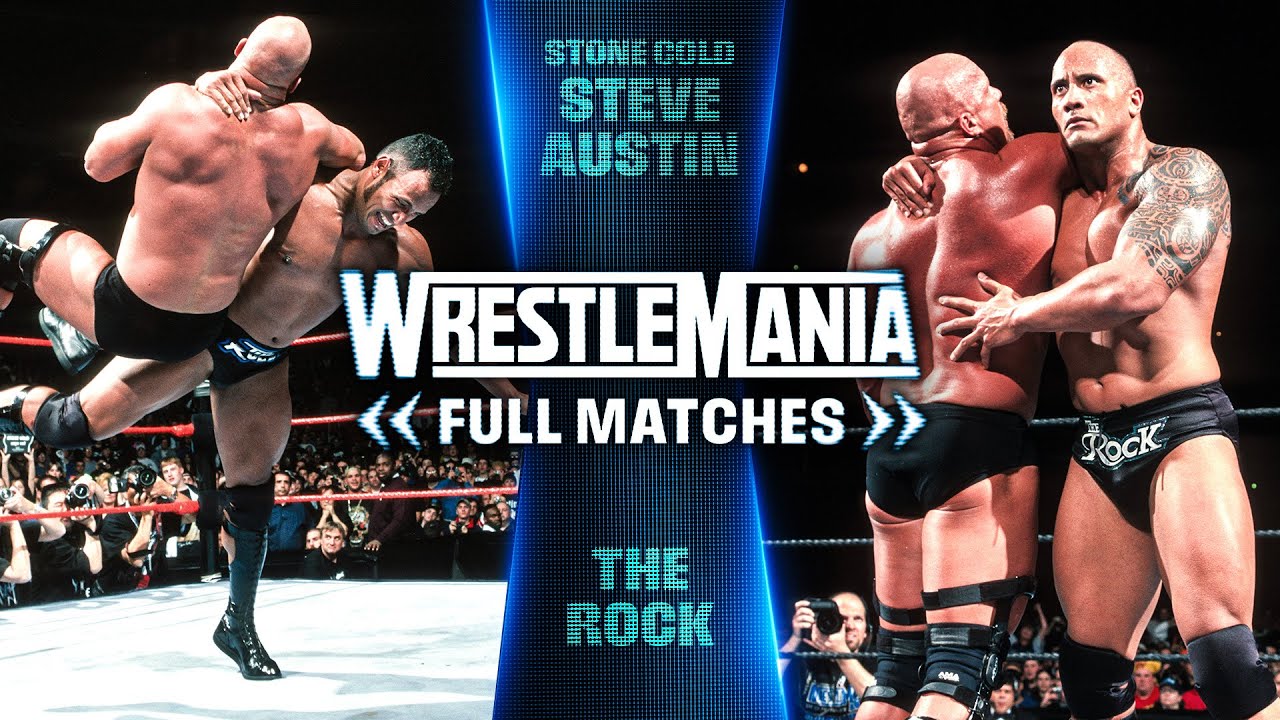 FULL WRESTLEMANIA MATCHES: "Stone Cold" Steve Austin vs. The Rock: WrestleMania XV, X-Seven & XIX