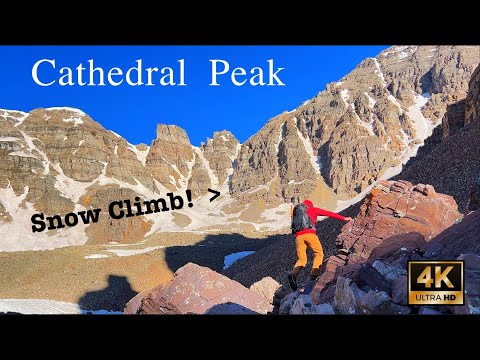 Cathedral Peak at 13,950', Aspen Colorado, Couloir Snow Climb summit!! [4K Cinematic]