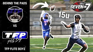 Prep Redzone's 15u 7 on 7 Nationals Semi-Final Game Highlights - Behind the Pads vs. TFP Flite Boyz