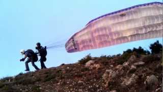 preview picture of video 'Paragliding from Harissa mountain in Lebanon'