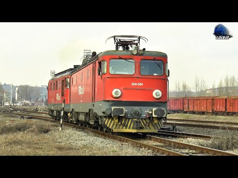 Locomotiva Electrică 060-EA 600 004-0 E-Lok & Trenuri/Trains in Oradea Est Triaj - 28 January 2021