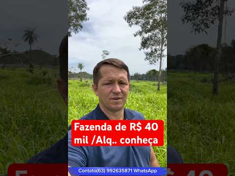 Fazenda a venda no Tocantins em Goiatins/TO a R$ 40 mil/Alq. #agro #agricultura