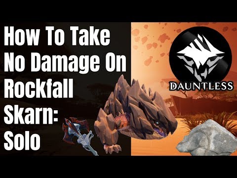Take No Damage on Rockfall Skarn ¦ Solo ¦ Dauntless