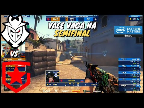 GAMBIT vs G2 MD3 IEM COLOGNE 2021 - CSGO MELHORES MOMENTOS NARRAÇÃO GAULES
